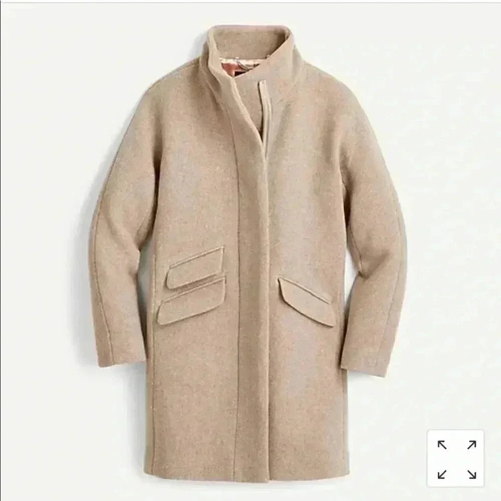 J. Crew Cocoon Coat in Stadium-cloth Wool 00
